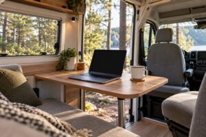 Read more about the article Camper Home Office: Make a Work Spot You Can Pack Away at Lunch