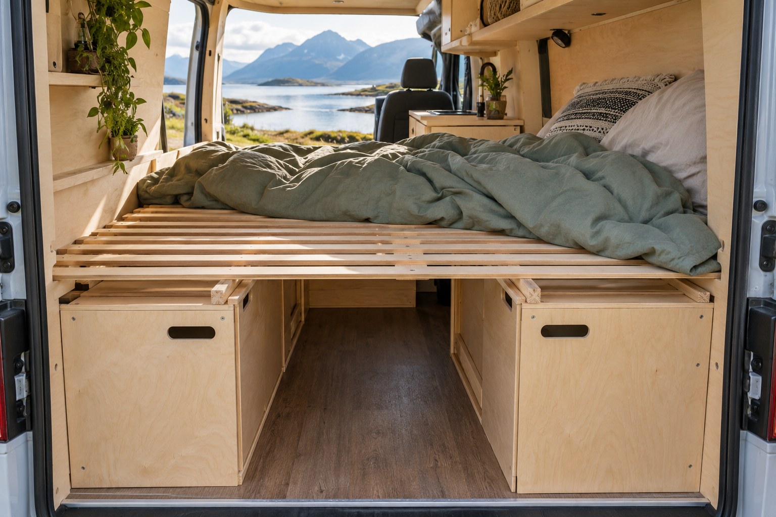 Read more about the article Campervan Bed Frame Ideas: Plan Support, Access and Finished Height
