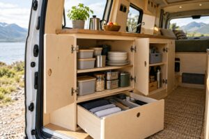 Read more about the article Campervan Cupboard Storage Ideas for Awkward Small Spaces