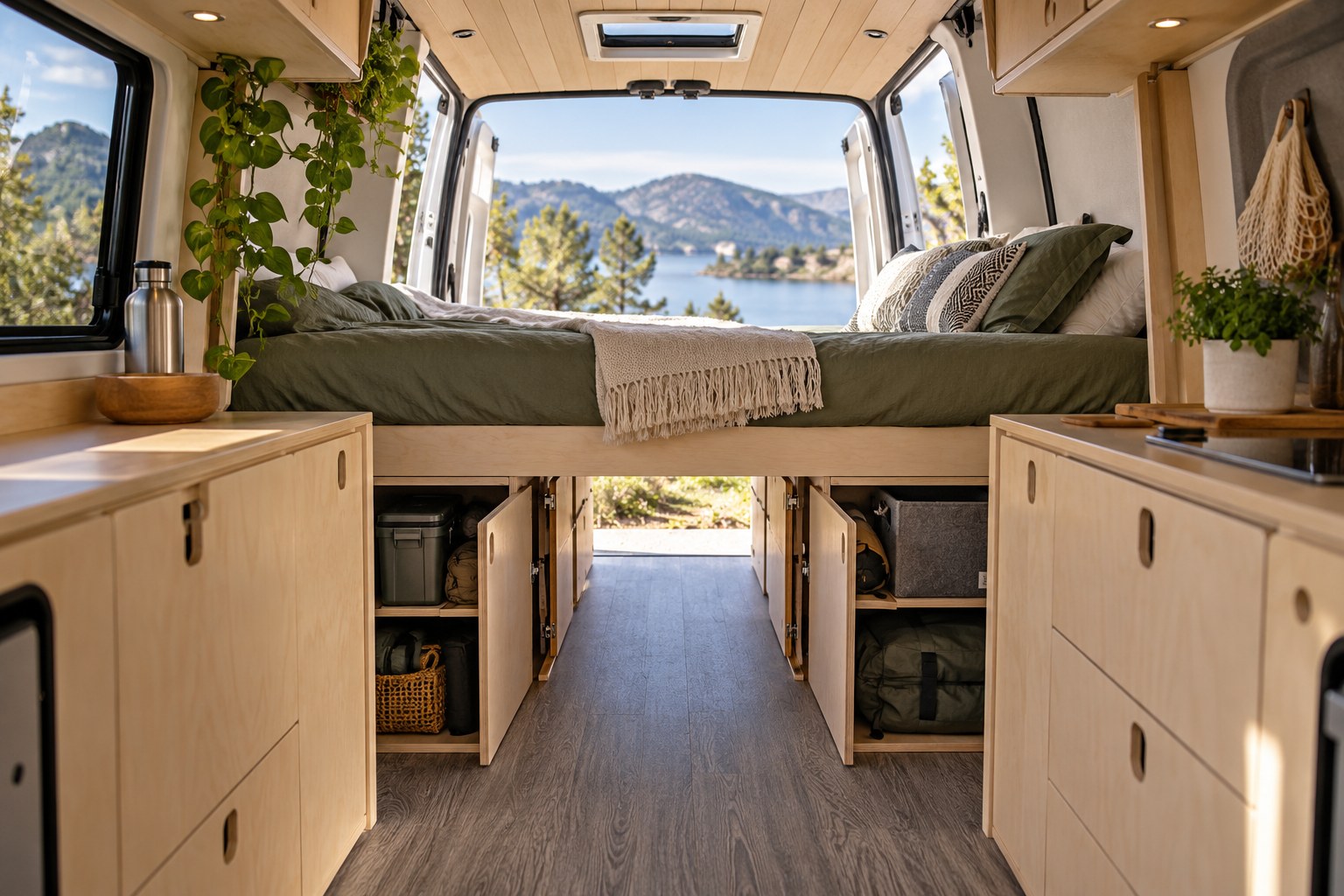 Read more about the article Campervan Fixed Bed Ideas: Keep the Storage Underneath Usable