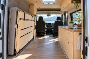 Read more about the article Campervan Folding Bed Ideas: Plan the Evening Changeover