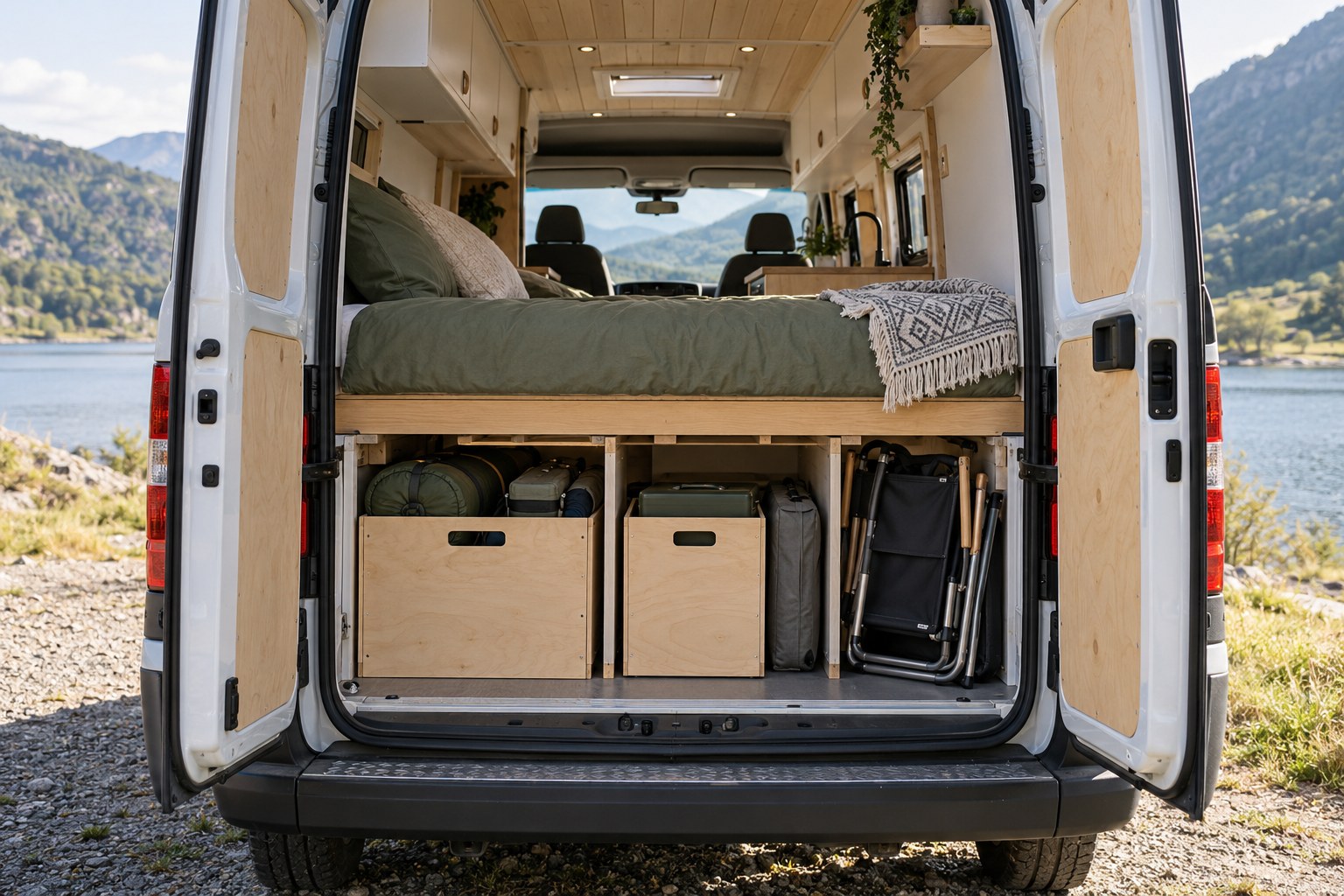 Read more about the article Campervan Garage Storage Ideas: Reach Your Gear Without Unpacking