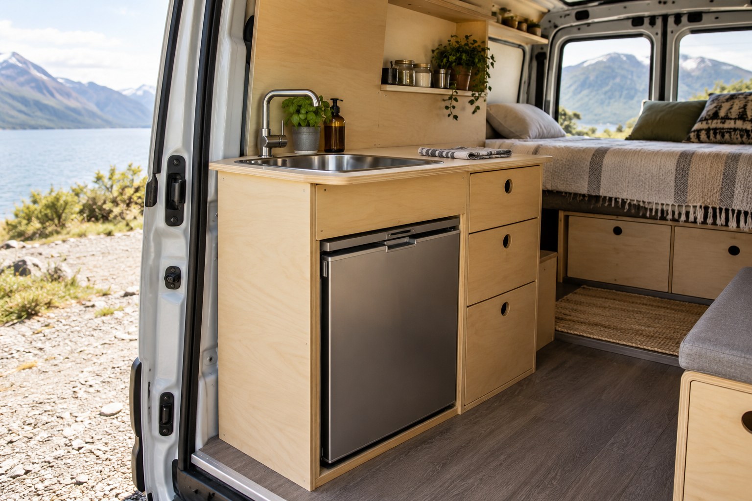 Read more about the article Campervan Kitchen Pod with Fridge: Check Fit, Access and Storage