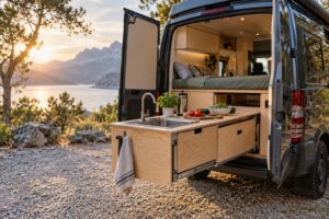 Read more about the article Campervan Pull Out Kitchen: Plan Access in Good and Bad Weather