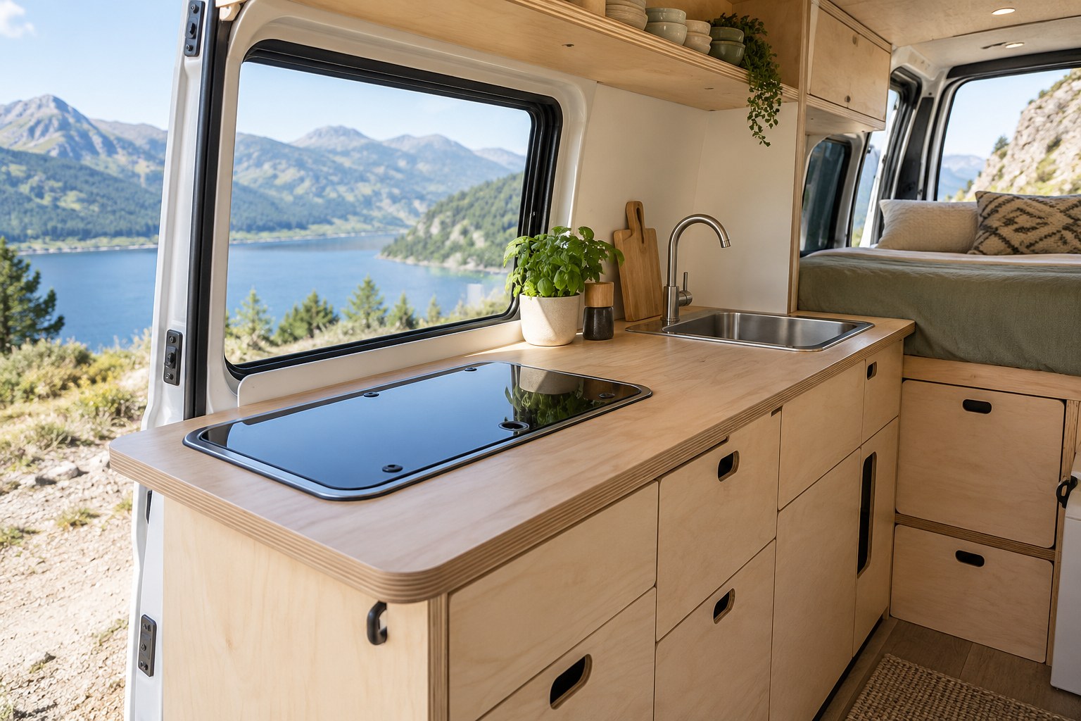 Read more about the article Campervan Sink Hob Unit: Plan the Worktop Before the Cut-Out