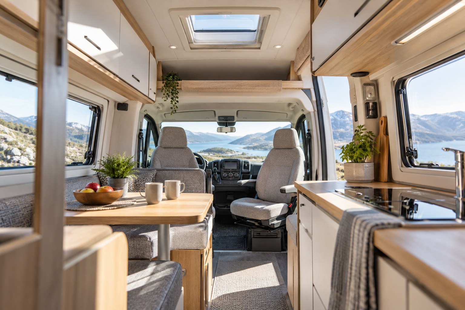 Campervan Skylight with Blind: Headroom and Access Checks