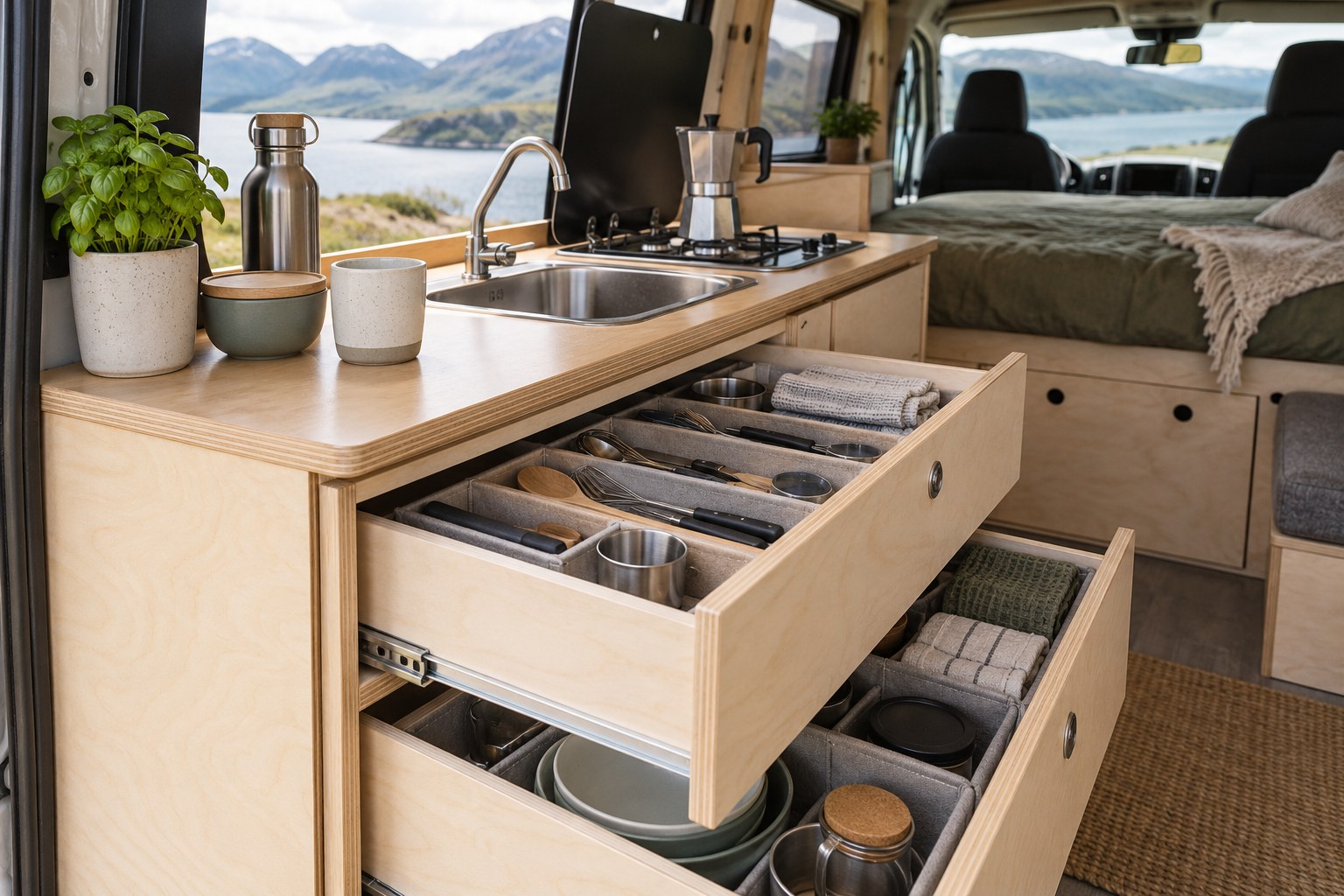 You are currently viewing Campervan Storage Drawers: Check Reach, Opening Space and Useful Depth
