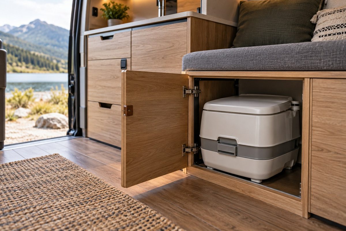 You are currently viewing Campervan Toilet Dimensions: Measure the Space Around the Unit Too