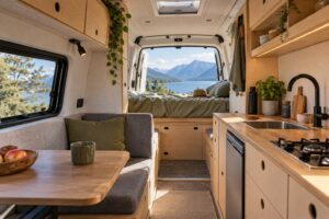 Read more about the article Campervan Wall Cladding: Plan Curves, Edges and Service Access