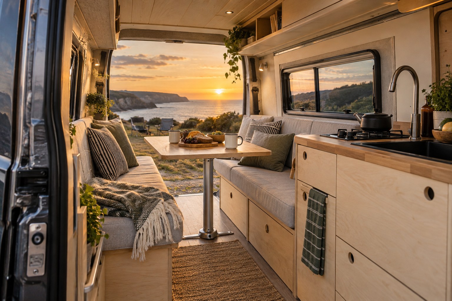 You are currently viewing VW Crafter Campervan Layout: Design for Work and Weekend Travel